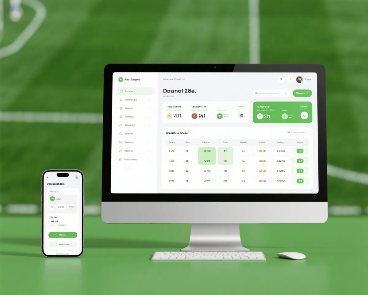 賽程與比分查詢示意圖